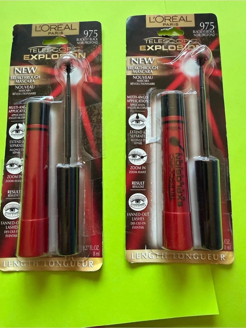 L'Oreal Telescopic Explosion Mascara - Red and Black Packaging